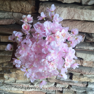 桜の花のブーケ　造花