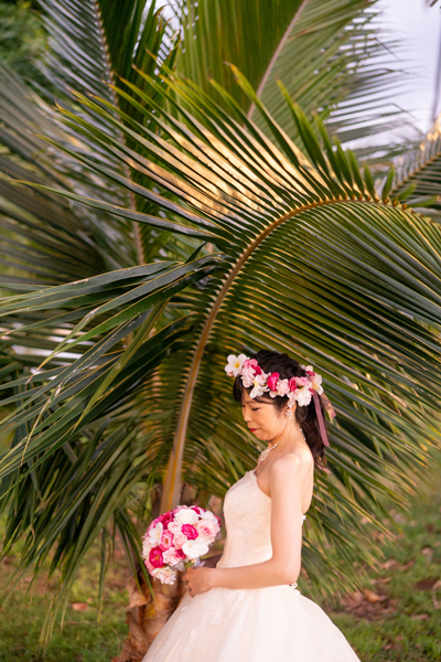 ハワイ挙式　花冠