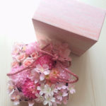 アーティフィシャルフラワー　桜の花のフラワーボックス
